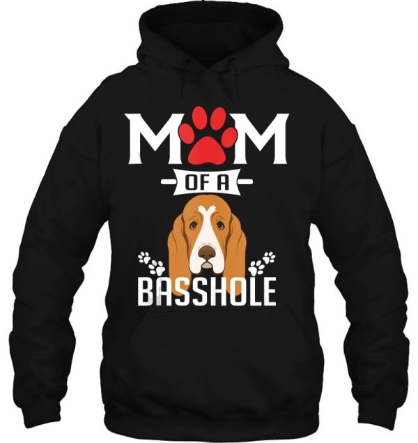 Mom Of A Basshole Funny Basset Hound Dog Mom Tank Top