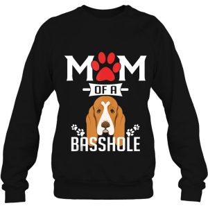 Mom Of A Basshole Funny Basset Hound Dog Mom Tank Top 4