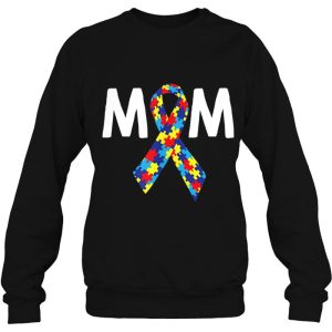 Mom Puzzle Ribbon Autism Awareness 4