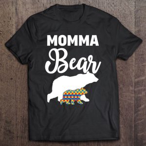 Momma Bear Autism Awareness Gift For Proud Autism Mom 1