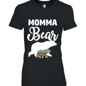 Momma Bear Autism Awareness Gift For Proud Autism Mom 2