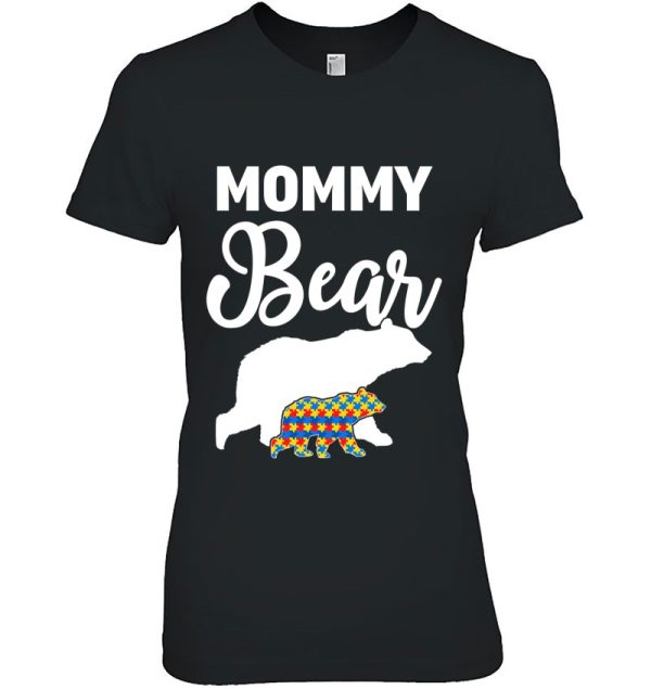 Mommy Bear Autism Awareness Gift For Proud Autism Mom