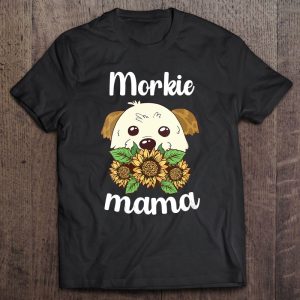 Morkie Mama Sunflower Leopard Morkie Mom I Love My Morkie
