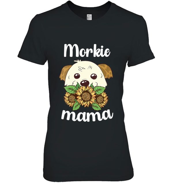 Morkie Mama Sunflower Leopard Morkie Mom I Love My Morkie