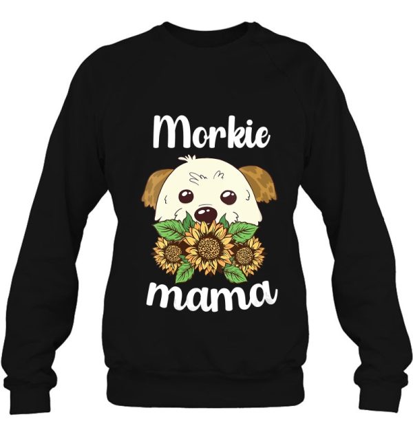 Morkie Mama Sunflower Leopard Morkie Mom I Love My Morkie