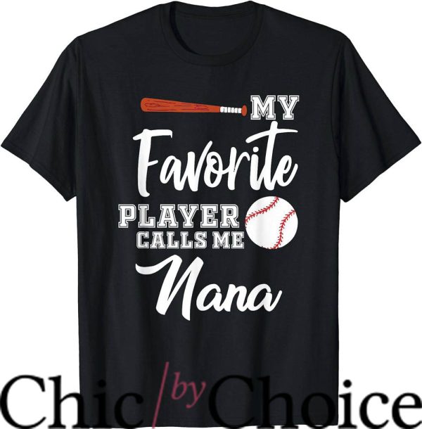 Nana Baseball T-Shirt Baseball Nana Grandma Gifts Shirt Nba