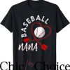 Nana Baseball T-Shirt Baseball Player Grandma Retirement Nba