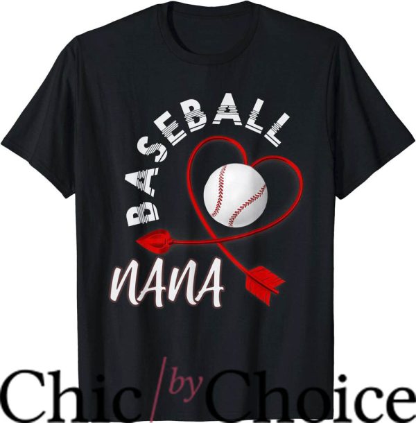 Nana Baseball T-Shirt Baseball Player Grandma Retirement Nba