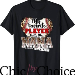 Nana Baseball T-Shirt Calls Me Nana Baseball Leopard Nba