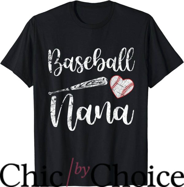 Nana Baseball T-Shirt Vintage Baseball Nana Funny Nba