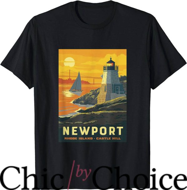 Newport Rhode Island T-Shirt Castle Hill Newport Bridge