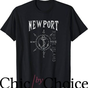 Newport Rhode Island T-Shirt Compass Rose Souvenir RI Shirt