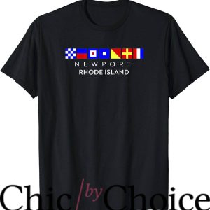 Newport Rhode Island T-Shirt Nautical Flag Alphabet Trending