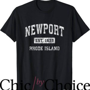 Newport Rhode Island T-Shirt RI Vintage Established Sports