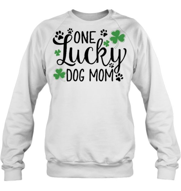 One Lucky Dog Mom Shamrock Paw Version