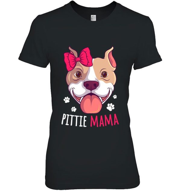 Pitbull Mama Pit Bull Terrier Lover Pibble Dog Owner Mommy