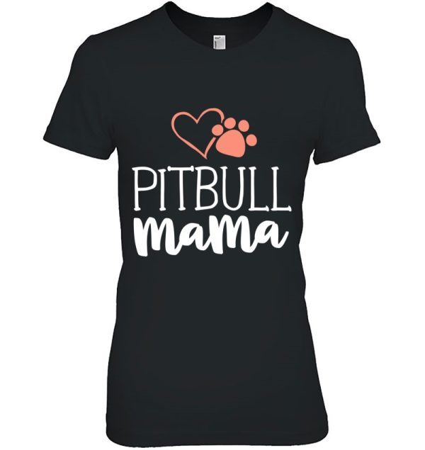Pitbull Mama Shirt Dog Owner Gifts For Women Pittie
