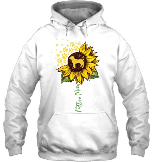 Pittie Mom Sunflower Pitbull Lover Gifts Dog Mom Mama Pullover