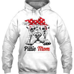 Pittie Mom With Red Bandana Headband Dog Mom Mothers Day 3