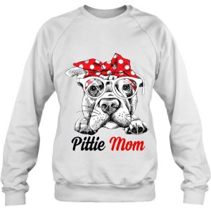 Pittie Mom With Red Bandana Headband Dog Mom Mothers Day 4