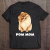 Pom Mom Funny Graphic Shirt For Pomeranian Dog Mom Pullover