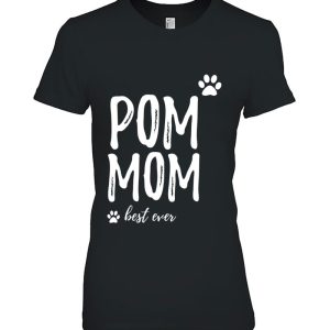 Pom Mom Shirt Funny For Pomeranian Dog Mom