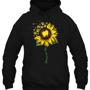 Pomeranian Mom Sunflower Pomeranian Gifts Dog Mom Mama Tank Top 3