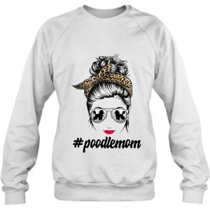 Poodle Dog Mom Messy Bun Leopard Women Puppy Pet Lover 3 Poodle Dog Mom Messy Bun Leopard Women Puppy Pet Lover 4