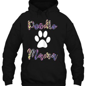 Poodle Mama Shirt Colored Leopard Style Poodle Mom 3