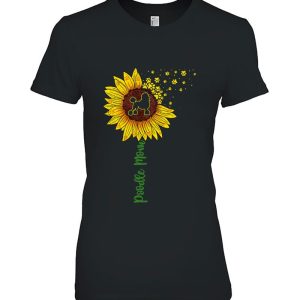 Poodle Mama Sunflower Shirt Mothers Day Dog Mom