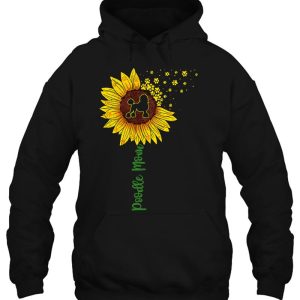 Poodle Mama Sunflower Shirt Mothers Day Dog Mom 3