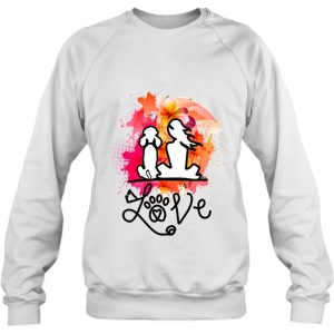 Poodle Mom And Poodle Lovers Colorful Art 4