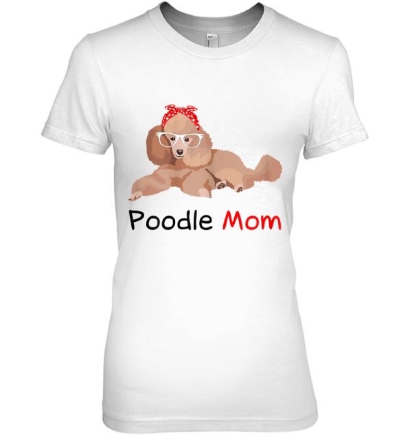 Poodle Mom Dog Bandana Pet Lover Gift Womens Poodle