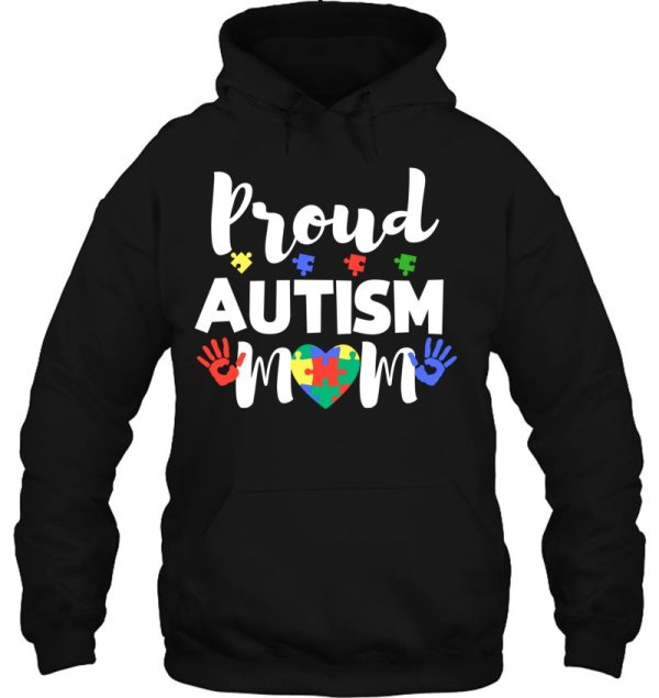 Proud Autism Mom Awareness Love Shirt Puzzle Gift