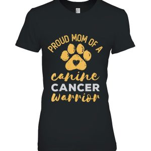 Proud Mom Of A Canine Cancer Warrior Dog Paw Print