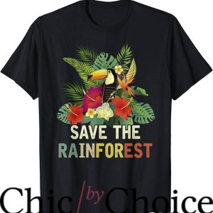 Rainforest Cafe T-Shirt Save The Rainforest Earth Day Tee