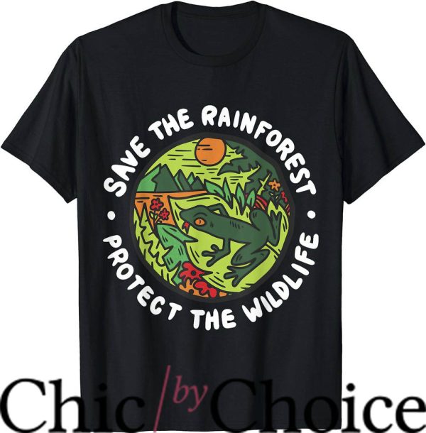 Rainforest Cafe T-Shirt Save The Rainforest Environmental
