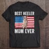 Red Heeler Mom Australian Cattle Dog Lover Usa American Flag Raglan Baseball