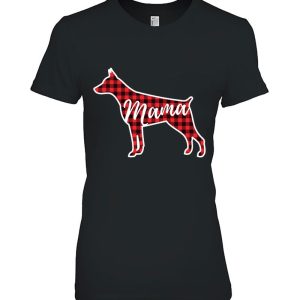Red Plaid Mama Doberman Dog Mom Buffalo Pajama