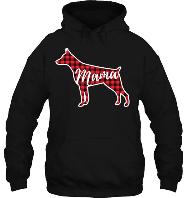 Red Plaid Mama Doberman Dog Mom Buffalo Pajama