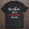 Red Plaid Rockin’ The Dog Mom Life Tank Top