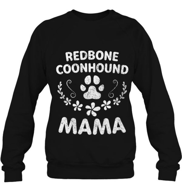 Reds Lover Funny Dog Mom Gifts Redbone Coonhound Mama