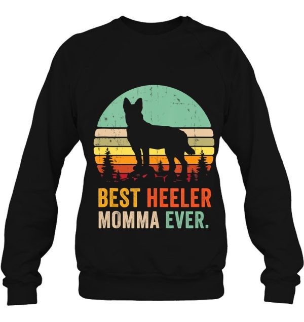 Retro Best Red Blue Heeler Momma Australian Cattle Dog Mom