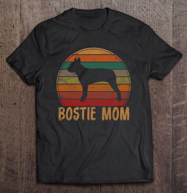 Retro Boston Terrier Mom Dog Mother Pet Bostie Mama
