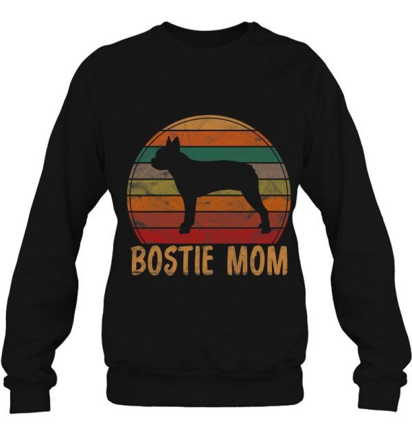 Retro Boston Terrier Mom Dog Mother Pet Bostie Mama