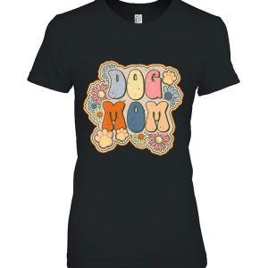 Retro Dog Mom Flower For Mom Dad Dog Men Women