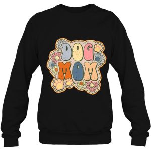 Retro Dog Mom Flower For Mom Dad Dog Men Women 4