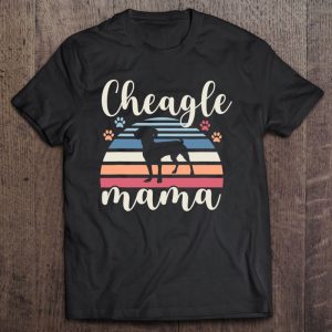 Retro Vintage Cheagle Mama Dog Mom Lover Chihuahua Beagle
