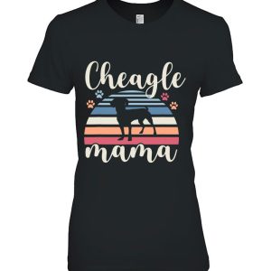 Retro Vintage Cheagle Mama Dog Mom Lover Chihuahua Beagle
