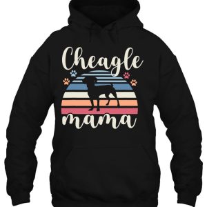 Retro Vintage Cheagle Mama Dog Mom Lover Chihuahua Beagle 3